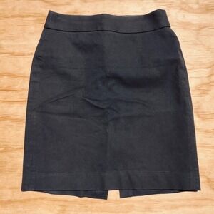 Banana Republic Womens Black Pencil Skirt Petite 4 Professional Workwear Mini